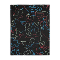 Velveteen Minky Blanket (Two-sided print)